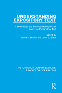 Imagen de portada: Understanding Expository Text 1st edition 9781138296558