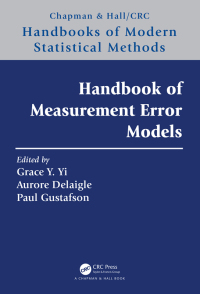 Cover image: Handbook of Measurement Error Models 1st edition 9781032070087