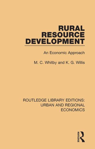 Imagen de portada: Rural Resource Development 1st edition 9781138102217