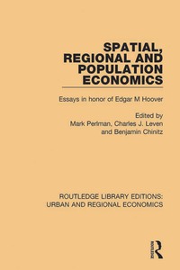 Cover image: Spatial, Regional and Population Economics 1st edition 9781138102569