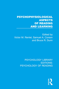 表紙画像: Psychophysiological Aspects of Reading and Learning 1st edition 9781138102880