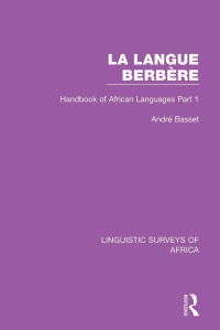 Cover image: La Langue Berbère 1st edition 9781138096394