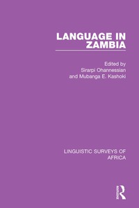 صورة الغلاف: Language in Zambia 1st edition 9781138093355