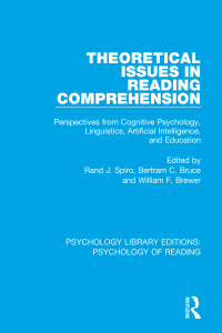 Cover image: Theoretical Issues in Reading Comprehension 1st edition 9781138091214