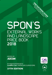 Cover image: Spon's External Works and Landscape Price Book 2018 1st edition 9781138091658