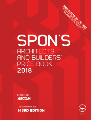 Imagen de portada: Spon's Architects' and Builders' Price Book 2018 1st edition 9781138091634