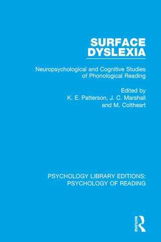 Cover image: Surface Dyslexia 1st edition 9781138091177