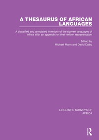 表紙画像: A Thesaurus of African Languages 1st edition 9781138066762
