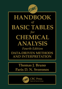صورة الغلاف: CRC Handbook of Basic Tables for Chemical Analysis 4th edition 9780367517199