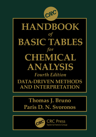 Cover image: CRC Handbook of Basic Tables for Chemical Analysis 4th edition 9780367517199