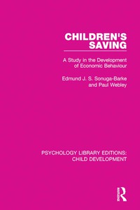 Imagen de portada: Children's Saving 1st edition 9781138088559