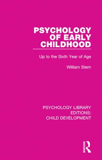 Cover image: Psychology of Early Childhood 1st edition 9781138088405