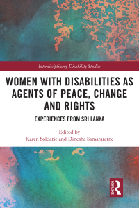 Omslagafbeelding: Women with Disabilities as Agents of Peace, Change and Rights 1st edition 9780367560720