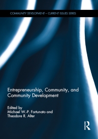 Cover image: Entrepreneurship, Community, and Community Development 1st edition 9780367594756