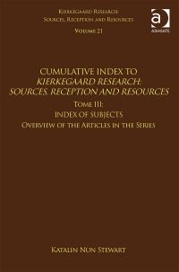 Imagen de portada: Volume 21, Tome III: Cumulative Index 1st edition 9781032096674