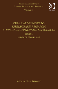 Omslagafbeelding: Volume 21, Tome I: Cumulative Index 1st edition 9781138080874