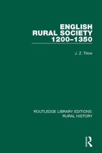 Cover image: English Rural Society, 1200-1350 1st edition 9781138047464