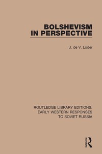 Imagen de portada: Bolshevism in Perspective 1st edition 9781138070349
