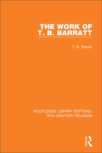 Imagen de portada: The Work of T. B. Barratt 1st edition 9781138069886