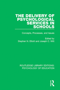 Omslagafbeelding: The Delivery of Psychological Services in Schools 1st edition 9781138069657