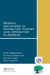表紙画像: Recent Advances in Operator Theory and Operator Algebras 1st edition 9780367844905