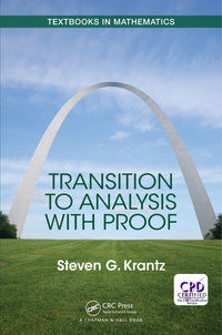 Cover image: Transition to Analysis with Proof 1st edition 9780367851705