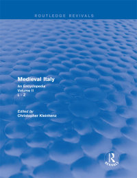 Titelbild: Routledge Revivals: Medieval Italy (2004) 1st edition 9781138063303