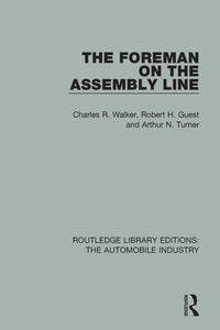 Cover image: The Foreman on the Assembly Line 1st edition 9781138060982