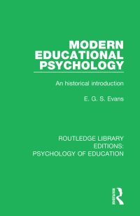 Omslagafbeelding: Modern Educational Psychology 1st edition 9781138060722