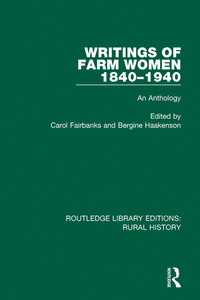 Imagen de portada: Writings of Farm Women, 1840-1940 1st edition 9781138055612