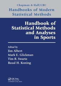 Cover image: Handbook of Statistical Methods and Analyses in Sports 1st edition 9781498737364