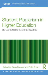 Imagen de portada: Student Plagiarism in Higher Education 1st edition 9781138055155