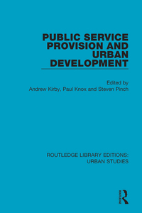 Imagen de portada: Public Service Provision and Urban Development 1st edition 9781138050402