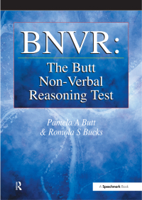 Imagen de portada: BNVR: The Butt Non-Verbal Reasoning Test 1st edition 9780863884726