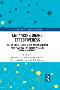 Cover image: Enhancing Board Effectiveness 1st edition 9780367786717
