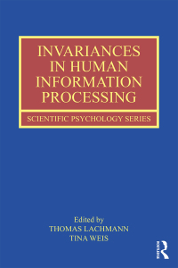 Imagen de portada: Invariances in Human Information Processing 1st edition 9780367432928