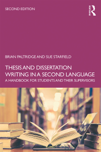 Cover image: Thesis and Dissertation Writing in a Second Language 2nd edition 9781138048706