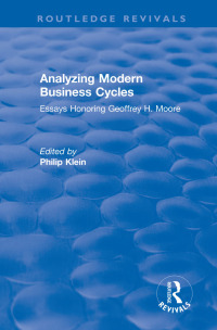 Imagen de portada: Analyzing Modern Business Cycles 1st edition 9781138299276