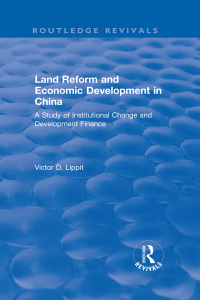 Imagen de portada: Revival: Land Reform and Economic Development in China (1975) 1st edition 9781138045910