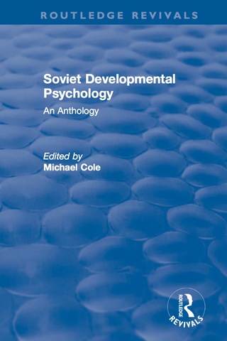 Imagen de portada: Revival: Soviet Developmental Psychology: An Anthology (1977) 1st edition 9781138045668