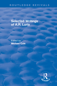 Cover image: Selected Writings of A.R. Luria 1st edition 9781138045552