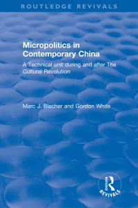 Cover image: Micropolitics in Contemporary China 1st edition 9781138045132