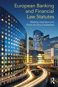 Cover image: European Banking and Financial Law Statutes 1st edition 9781138044333