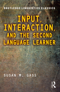 Imagen de portada: Input, Interaction, and the Second Language Learner 2nd edition 9781138043220