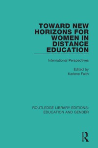 Imagen de portada: Toward New Horizons for Women in Distance Education 1st edition 9781138040762