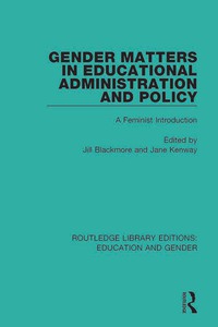Cover image: Gender Matters in Educational Administration and Policy 1st edition 9781138040465