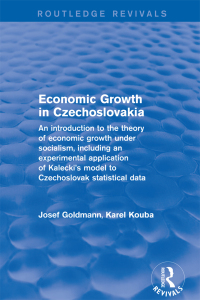 Cover image: Economic Growth in Czechoslovakia 1st edition 9781138038035