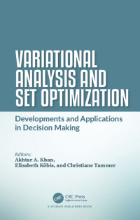 Imagen de portada: Variational Analysis and Set Optimization 1st edition 9781138037267