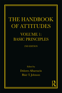 Cover image: The Handbook of Attitudes, Volume 1: Basic Principles 2nd edition 9781138648265
