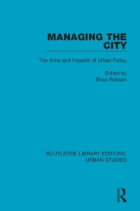 Cover image: Managing the City 1st edition 9781138036840